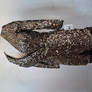 Midnight Doll Sequin Short Romper Small